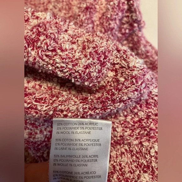 Free People Good Day Wool Blend Pink Cropped Sweater - Picture 8 of 10